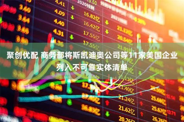 聚创优配 商务部将斯凯迪奥公司等11家美国企业列入不可靠实体清单