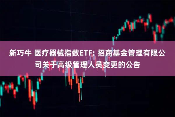 新巧牛 医疗器械指数ETF: 招商基金管理有限公司关于高级管理人员变更的公告