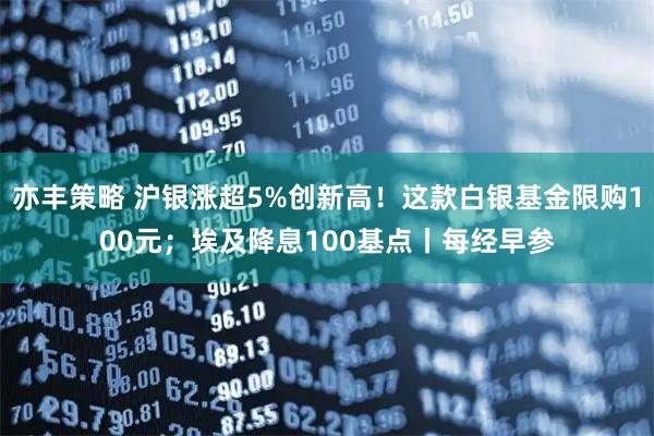 亦丰策略 沪银涨超5%创新高！这款白银基金限购100元；埃及降息100基点丨每经早参