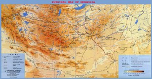 Mongolia Physical Map